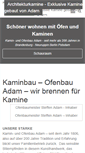 Mobile Screenshot of kaminbau-adam.de